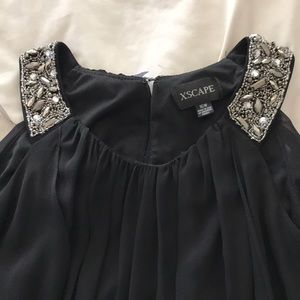XSCAPE black cocktail dress
